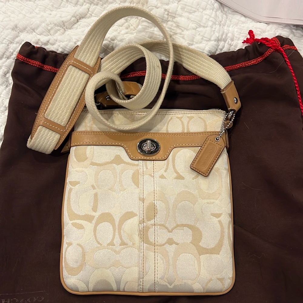 Coach Crossbody Cream Bag